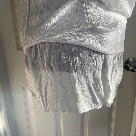 Garage white strapless layered maxi dress size medium - Picture 4 of 13